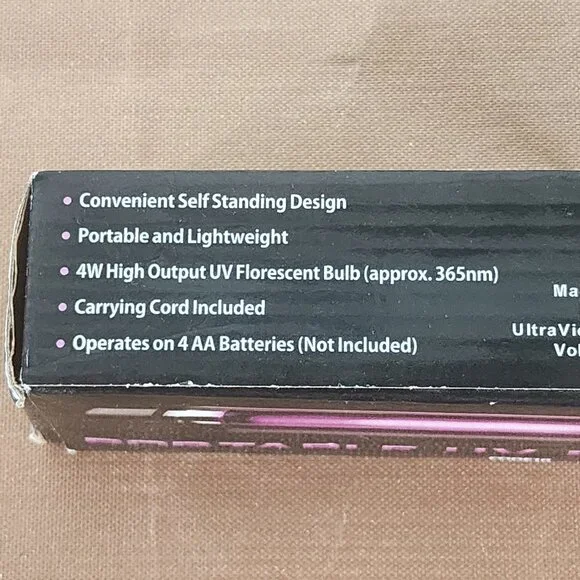 Arachnid Portable Lightweight Self Standing 4W Battery Operated UV Blacklight - Picture 11 of 16